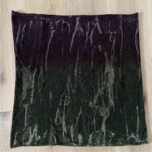 Shmere Annie Turbin Pure Cashmere Eternity Scarf Art To Wear Green Purple *L18